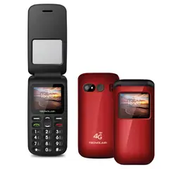 DBLUE - TELEFONO SENIOR TECNOLAB ALMEJA ROJO 4G TL456R