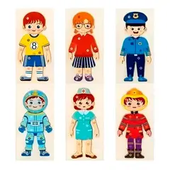 TOLIPA - Puzle encaje profesiones u oficios de madera