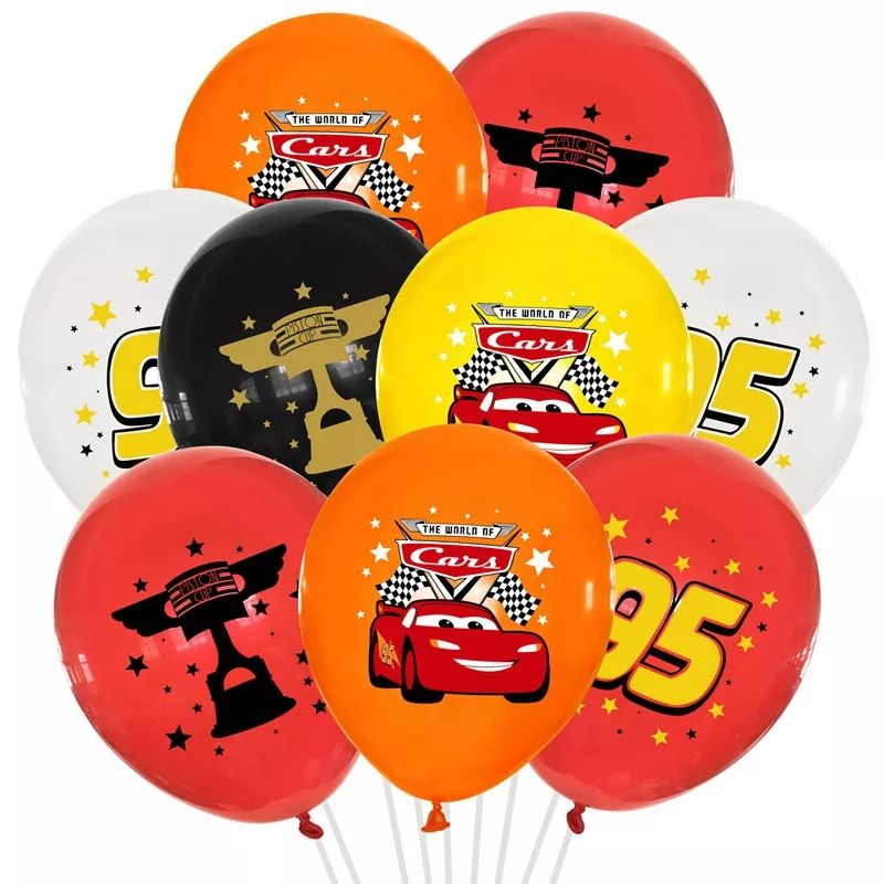 GENERICO - Set de Globos látex temática cars