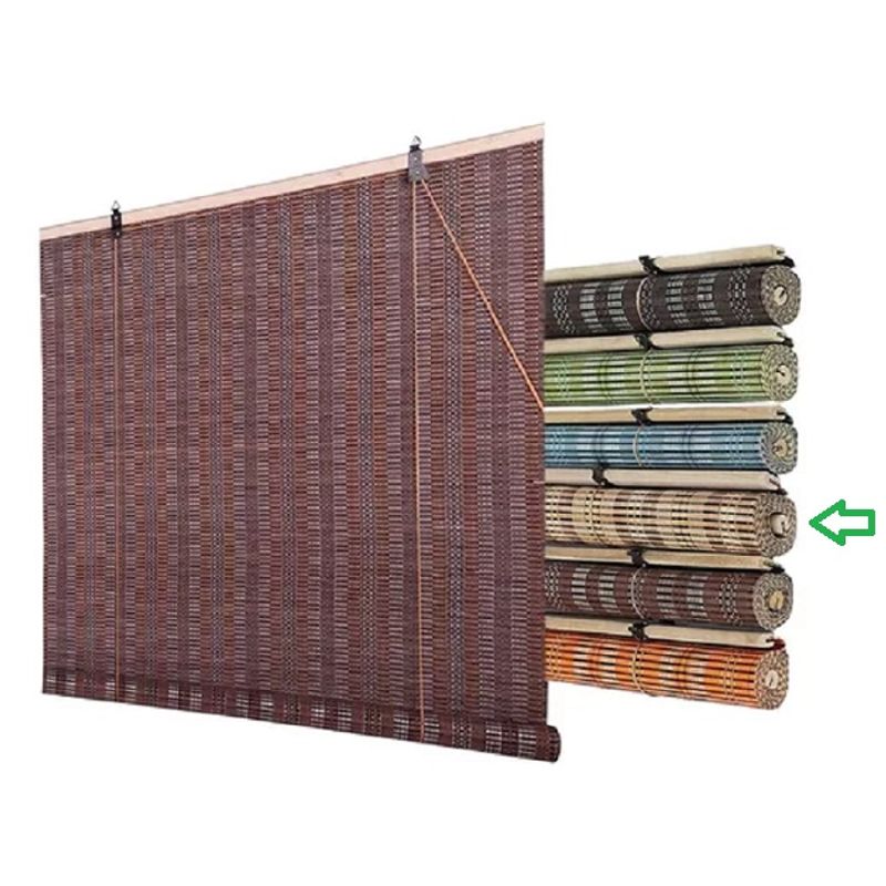 BAMBU - Cortina Roller Bambu natural 120x200 Esterilla Enrollable WOOD