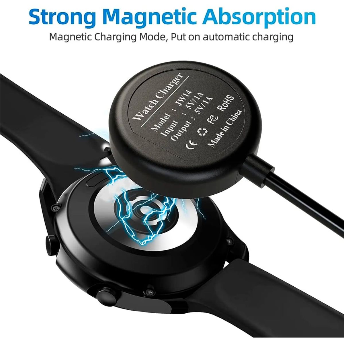 GENERICO - Cargador Magnético Para Samsung Galaxy Watch 4, 5 y 6 tipo C