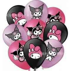 GENERICO - Set de Globos látex temática kuromi