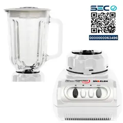 SINDELEN - Licuadora Pica Hielo 1500ml PowerMix 750w con pulso Jarra Vidrio
