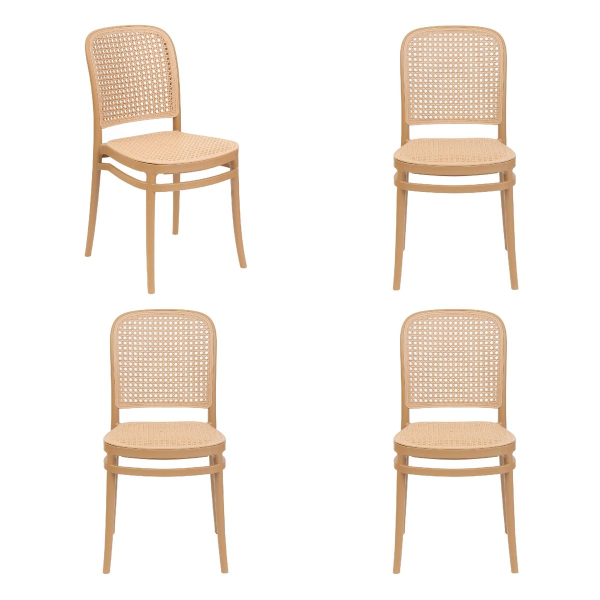 WHITE MARKET - Pack x 4 Silla Terraza Sunset Cafe