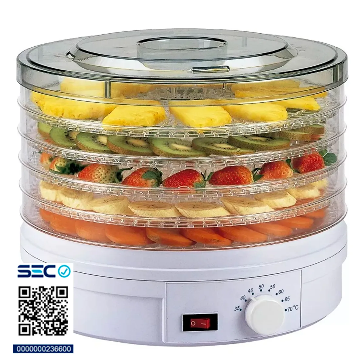 BLANIK - Deshidratador de Alimentos Eléctrico 5 niveles certificado SEC