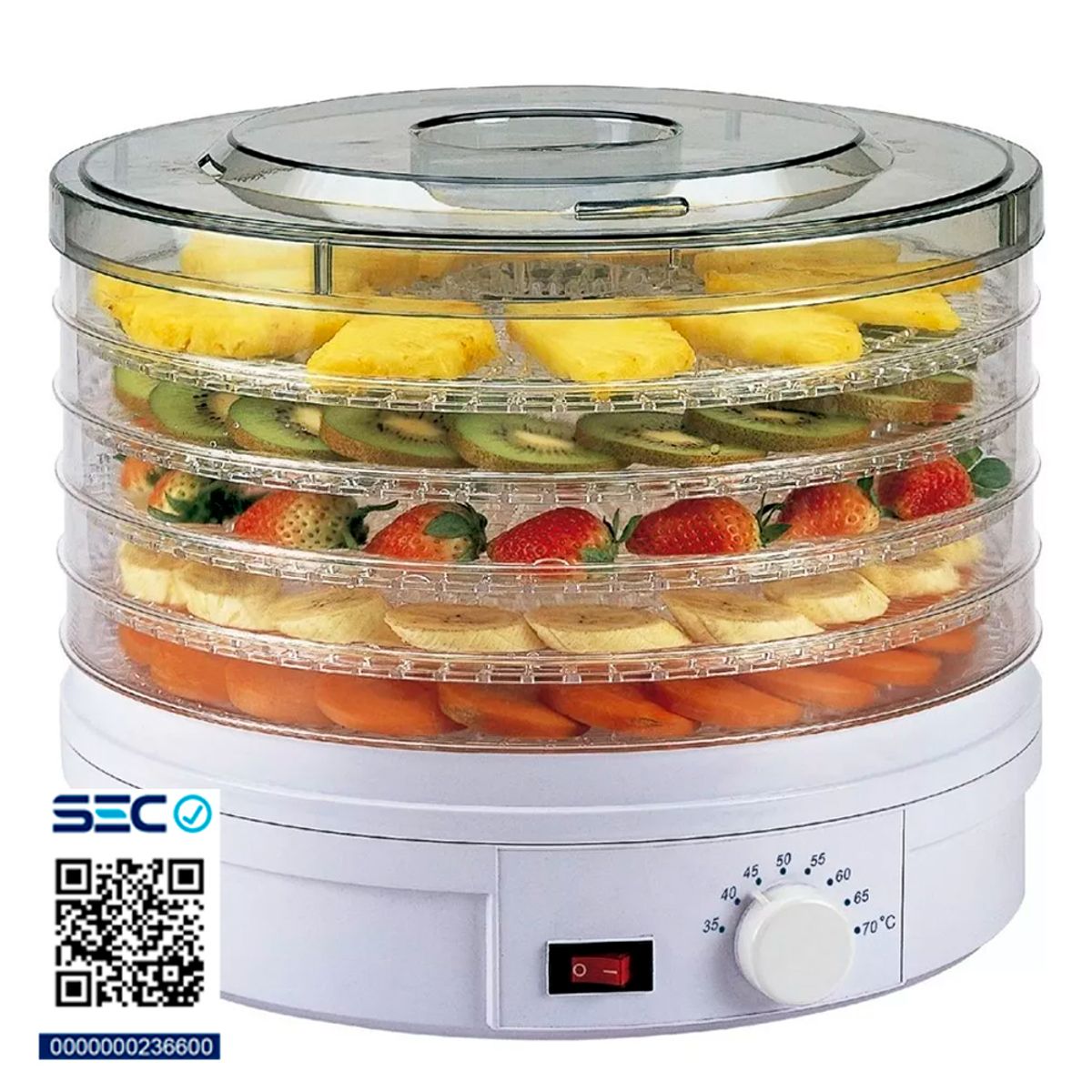 BLANIK - Deshidratador de Alimentos Eléctrico 5 niveles certificado SEC