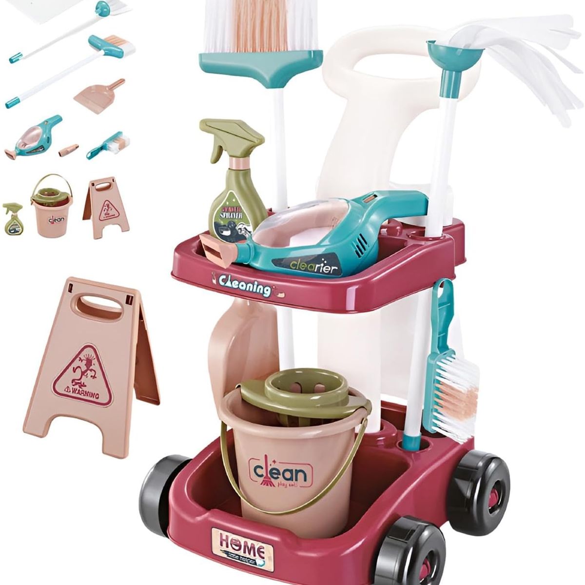 GENERICO - JUEGO DE LIMPIEZA CON ASPIRADORA