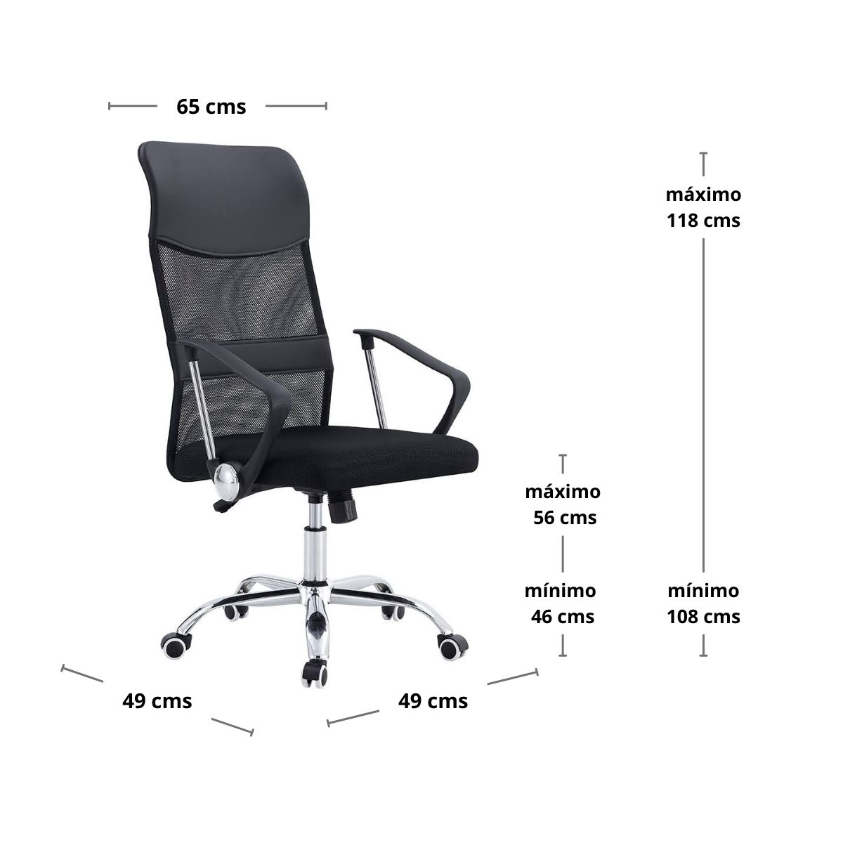 WHITE MARKET - Silla Ergonomica de escritorio Ergolux