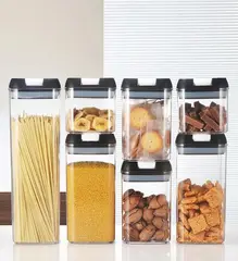 GENERICO - Contenedores recipientes hermético de cocina alimentos 7 pcs