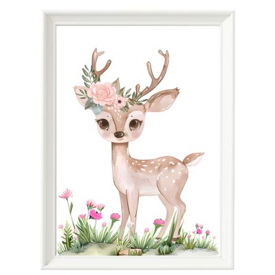 Imagen 2 del producto Set Cuadro Infantil Animales Bosque Niñas