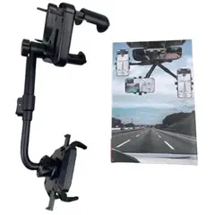 GENERICO - Triple soporte de retrovisor para teléfono