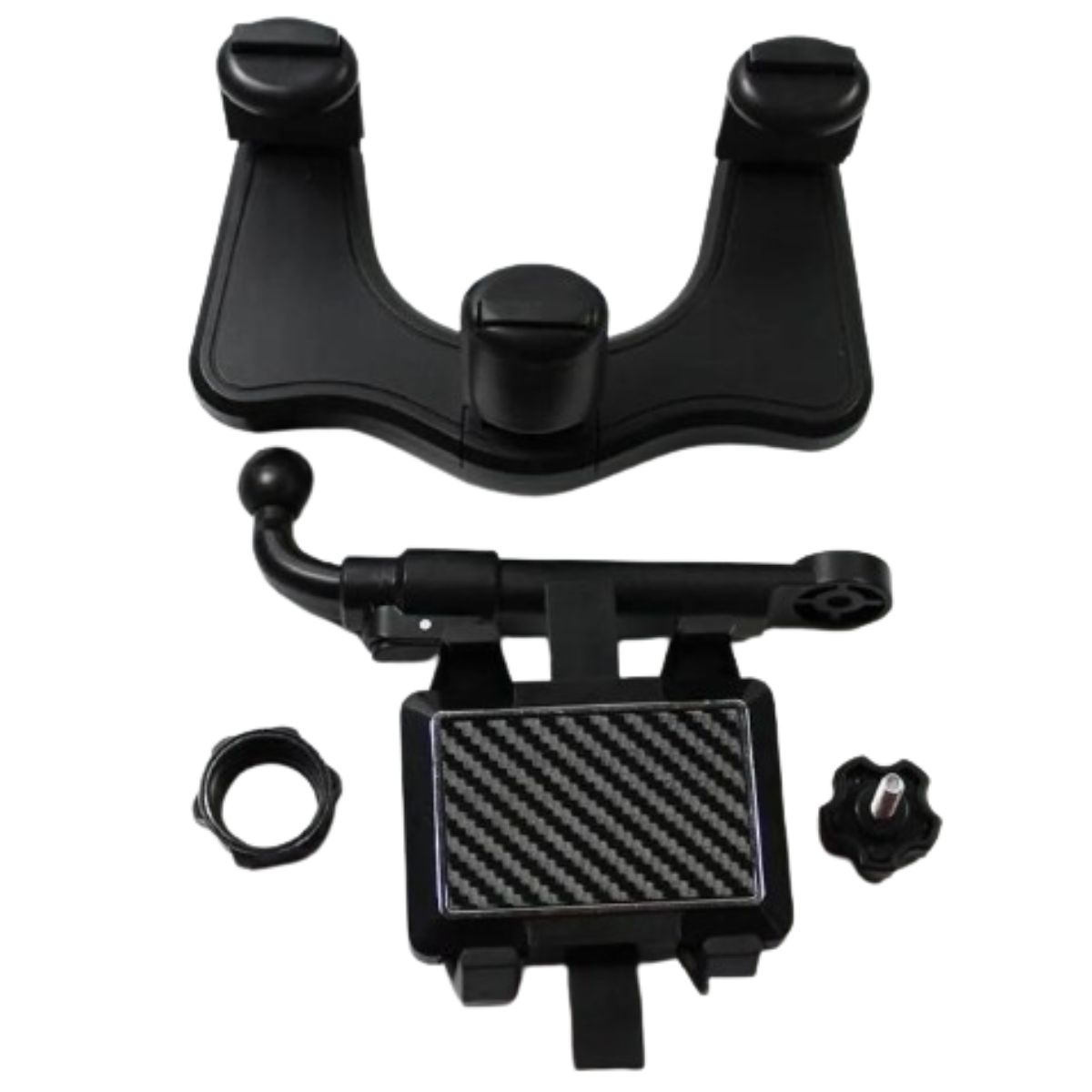 GENERICO - Triple soporte de retrovisor para teléfono