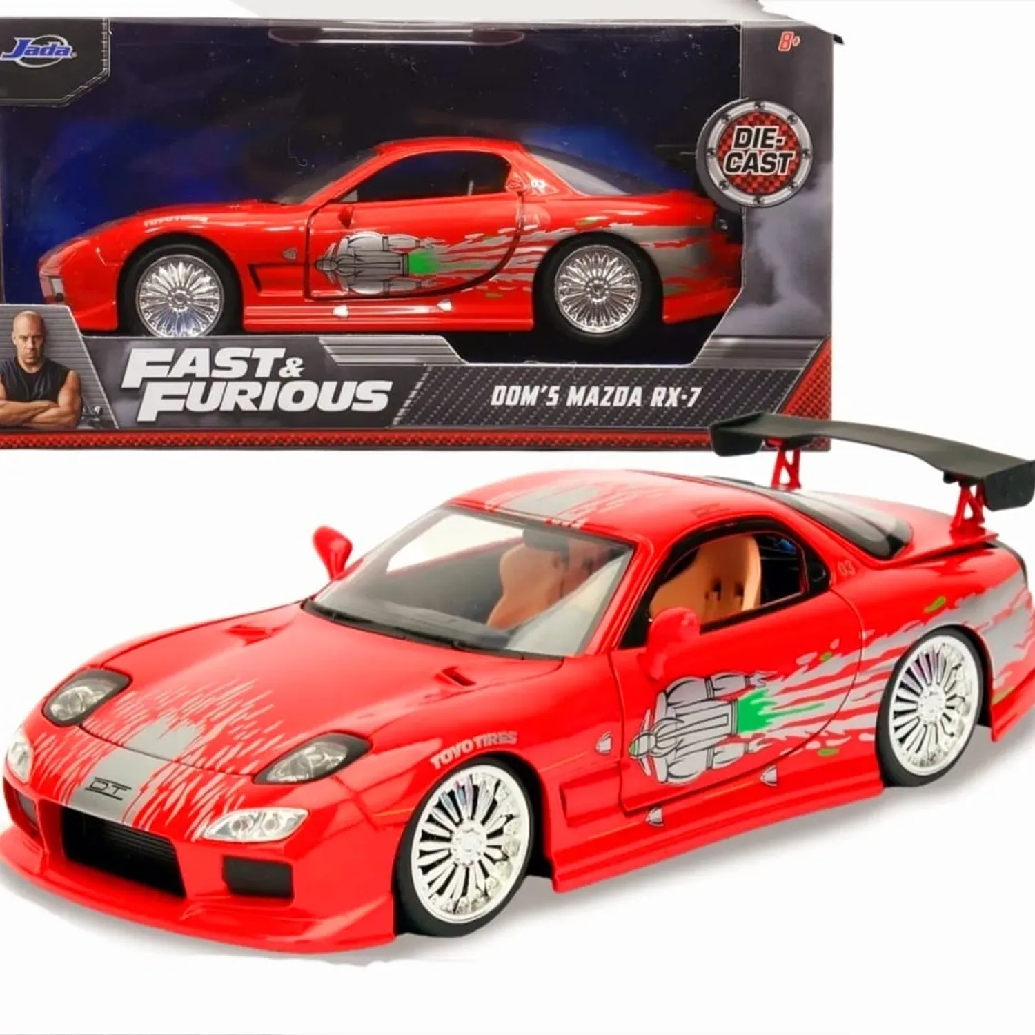 Mazda RX7 Toretto Rapido y Furioso 1 Jada 1:32 JADA TOYS | Linio Chile