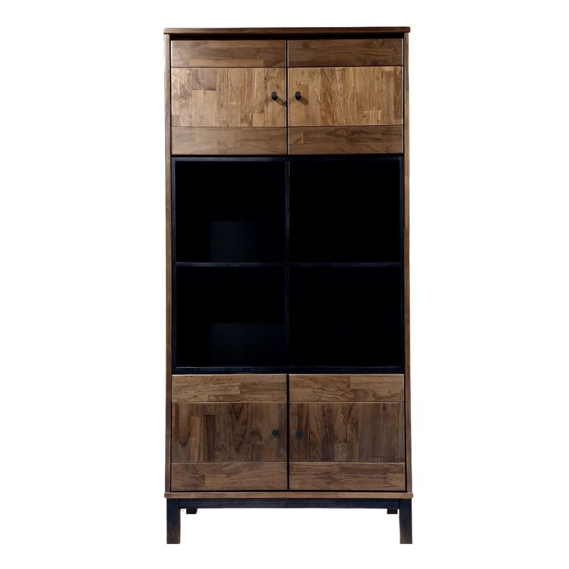 MUEBLES DURAN - Vitrina Tokio - Bicolor Hualle