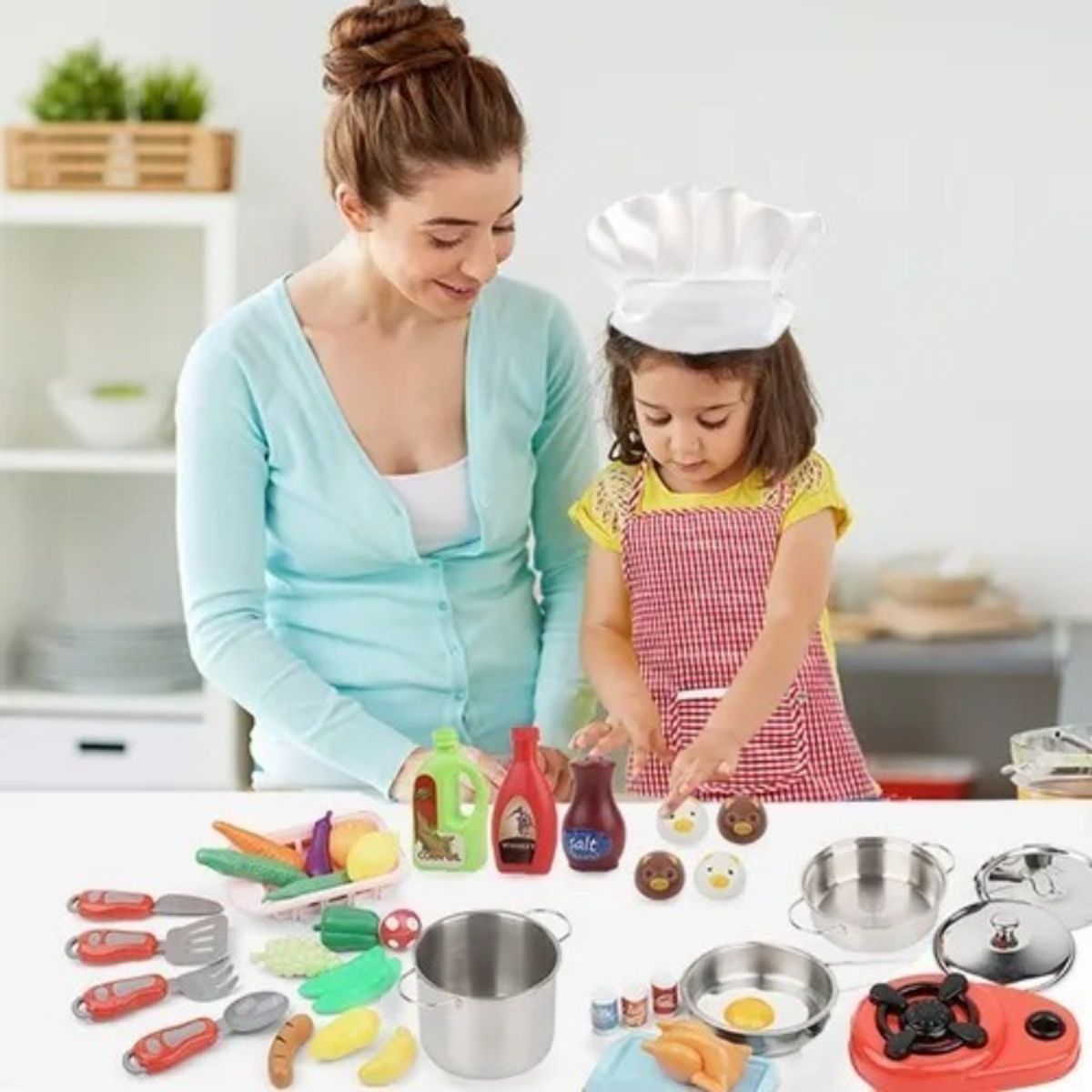 U BUY - Juguete Utensilios De Cocina Para Niños Ollas Y Sartenes