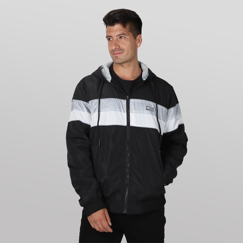GANGSTER - Cortaviento Reversible Fate Negro Gangster.