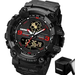 SKMEI - Reloj De Hombre Deportivo Análogo Digital Sumergible Táctico