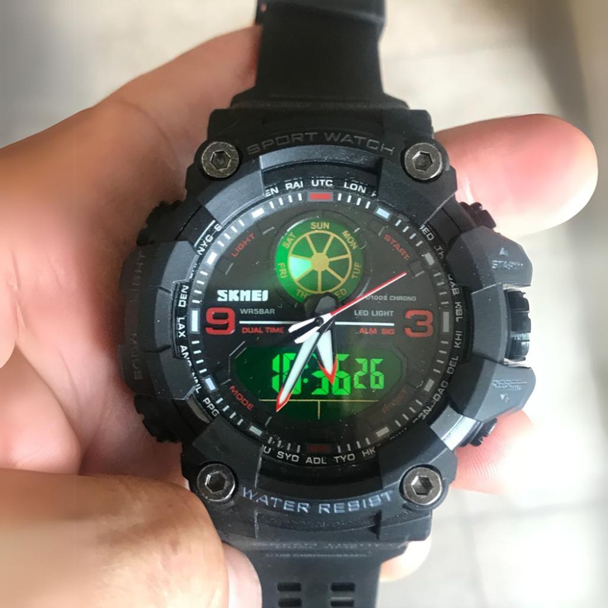SKMEI - Reloj De Hombre Deportivo Análogo Digital SKMEI Sumergible Táctico