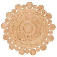 Alfombra de Yute Borde Circular 120cm