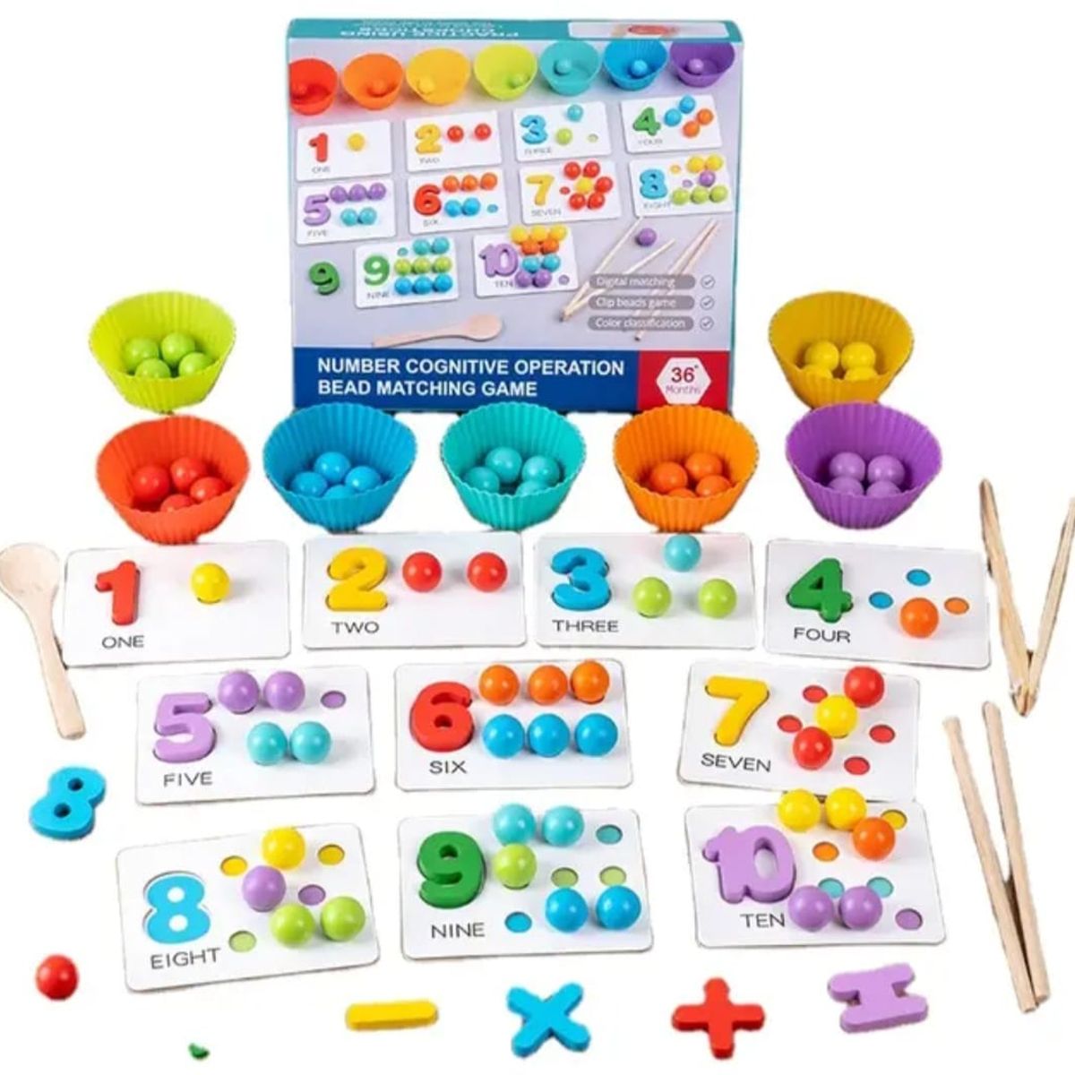 GENERICO - Juego Didáctico Educativo Aprende Colores Y Números Niños