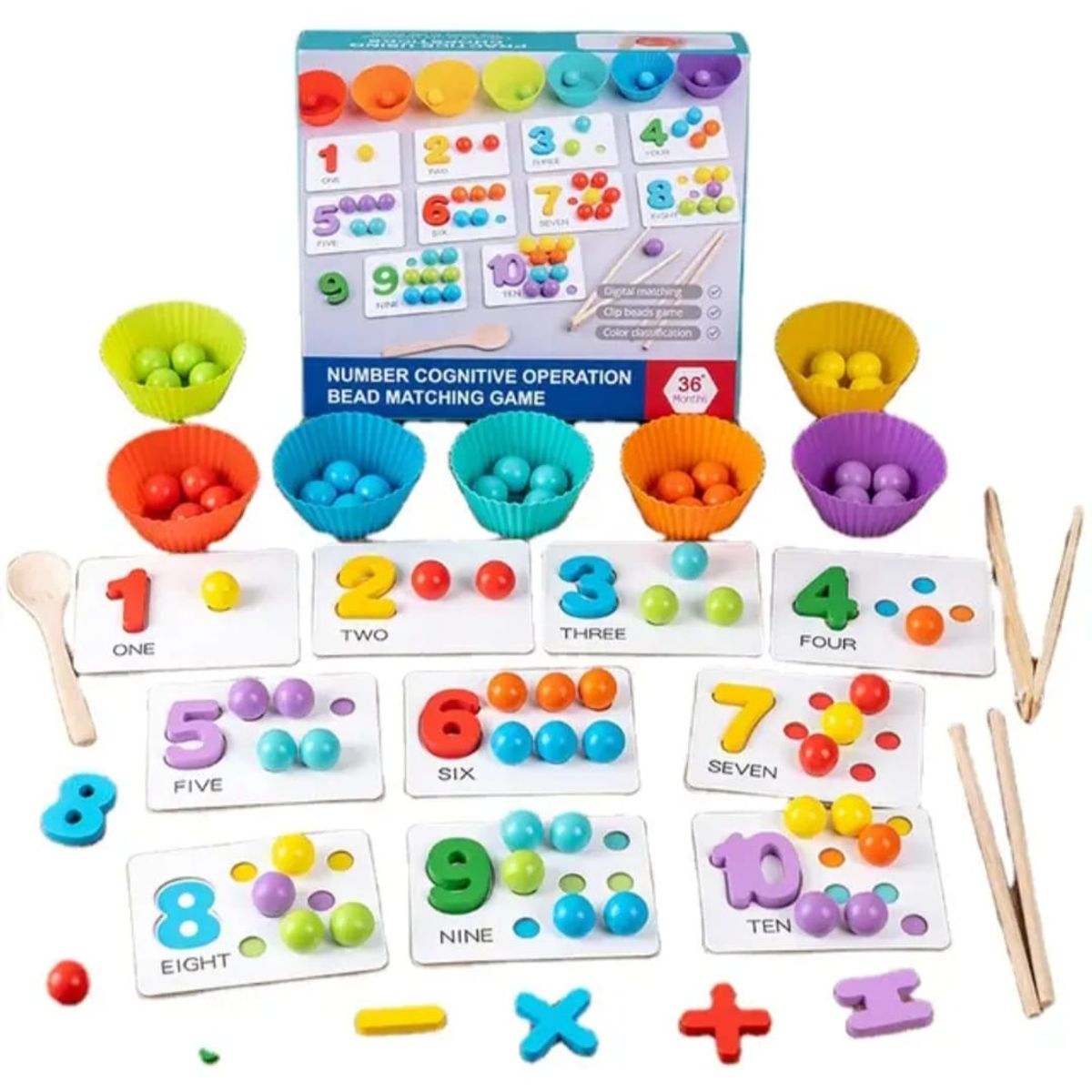 GENERICO - Juego Didáctico Educativo Aprende Colores Y Números Niños