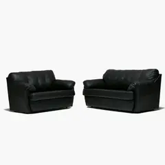 CABSUR - Juego Living Caburga 3-2C Negro