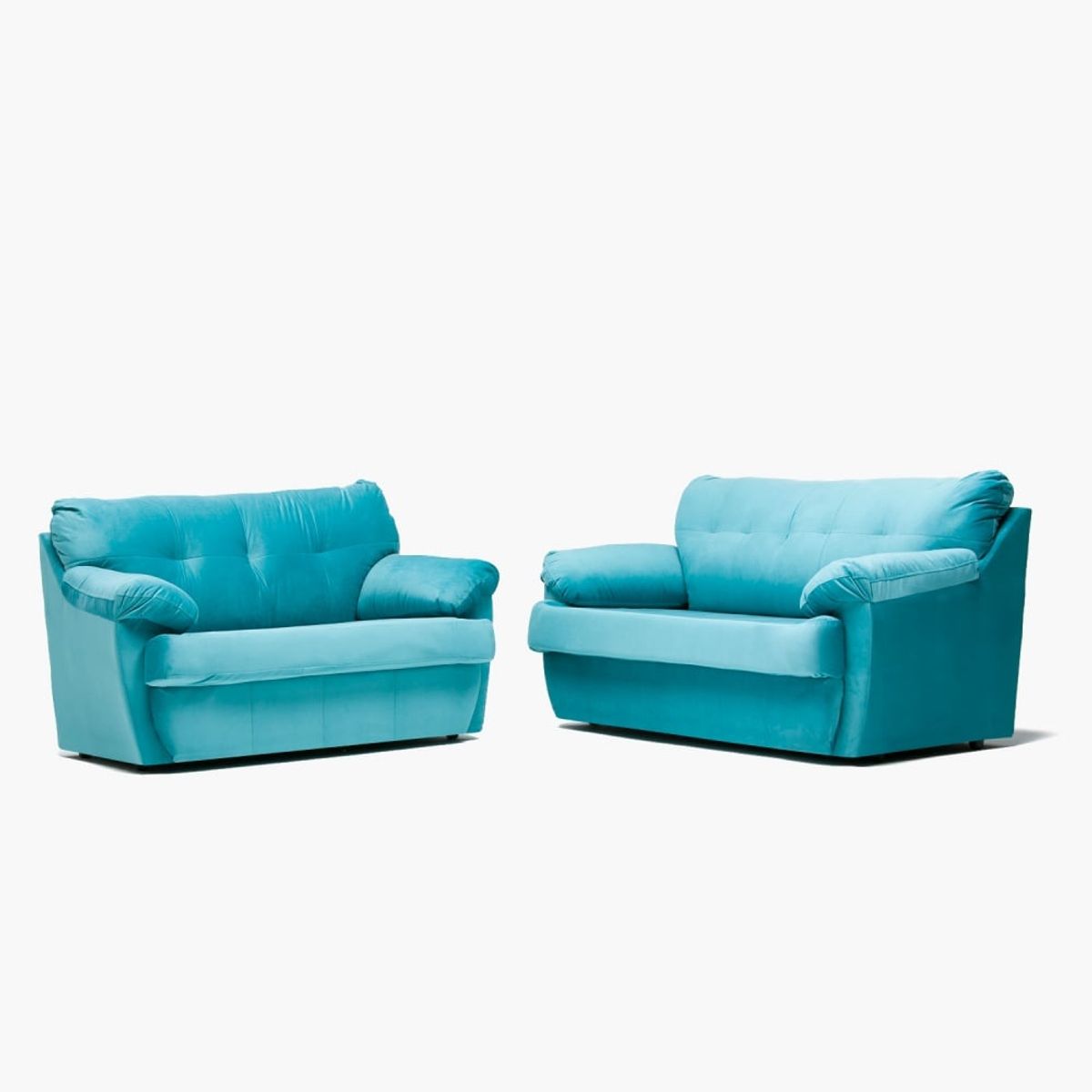 CABSUR - Juego Living Caburga 3-2C Turquesa