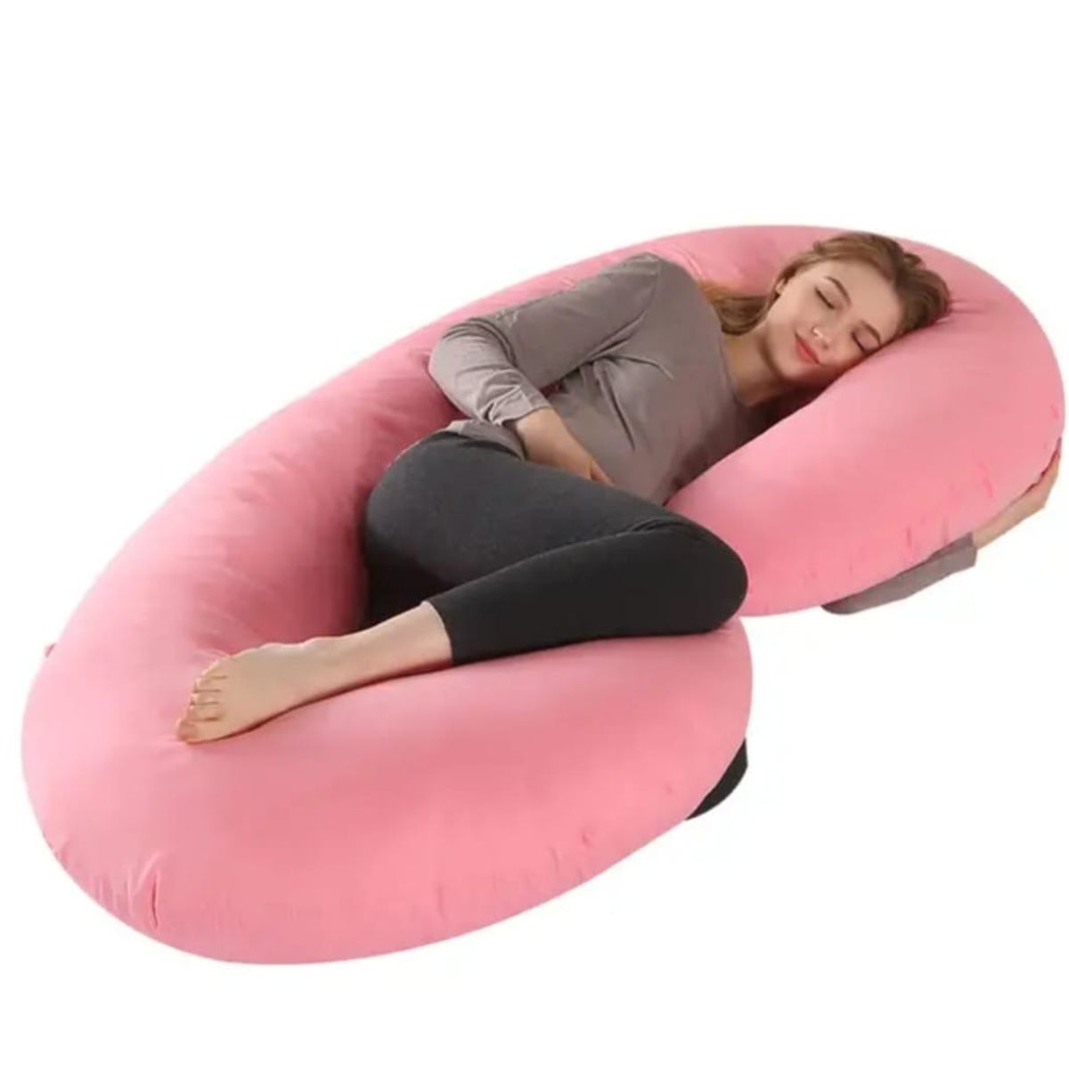 GENERICO - Cojín Almohada Maternal modelo C color Rosado