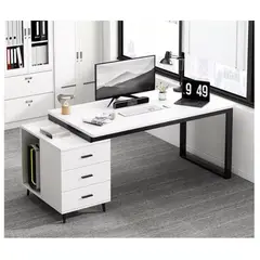 HOMER DESIGN - Escritorio Moderno Con Cajoneras 120x60x75cm Para Oficina…