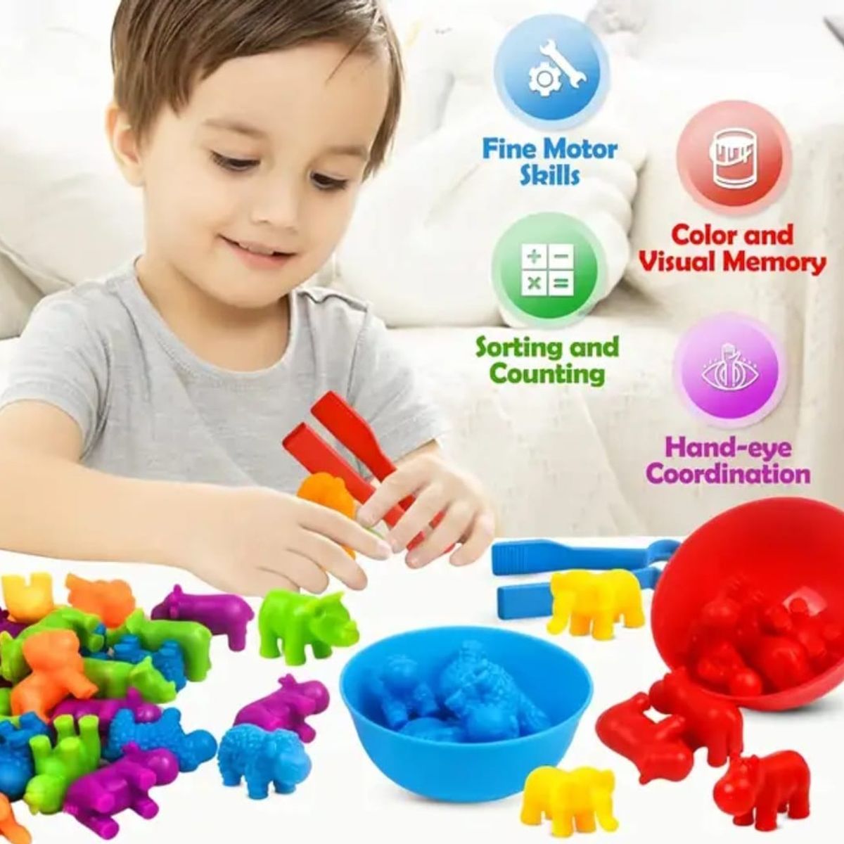 GENERICO - Juguete De Clasificación Colores Y Forma Montessori Niño