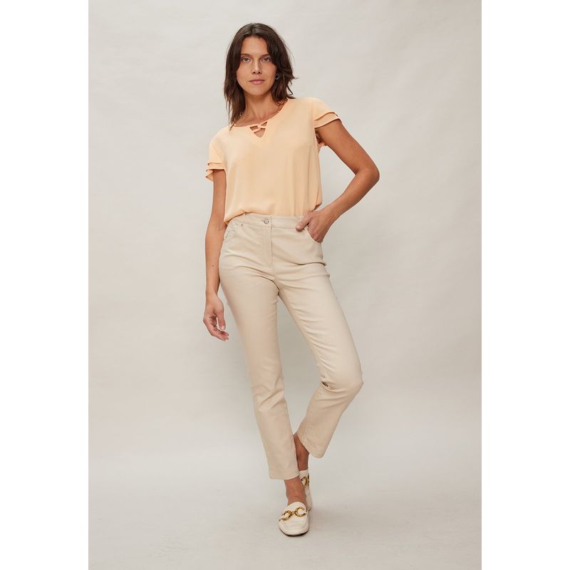 MA GRIFFE - PANTALON PITILLO Beige Magriffe