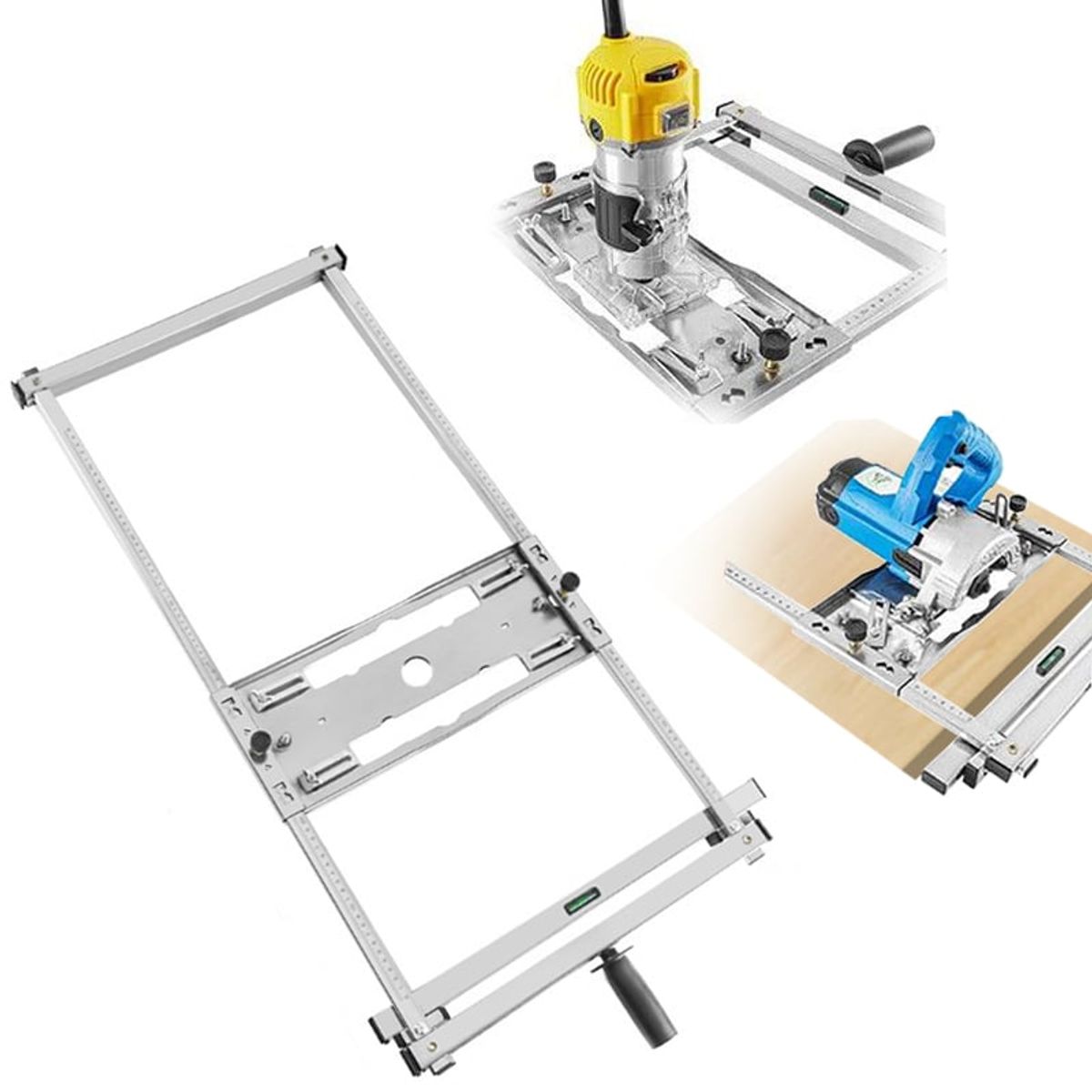 DEKANO - Carpintería Pista Guía De Corte Para Sierra Router De Mano