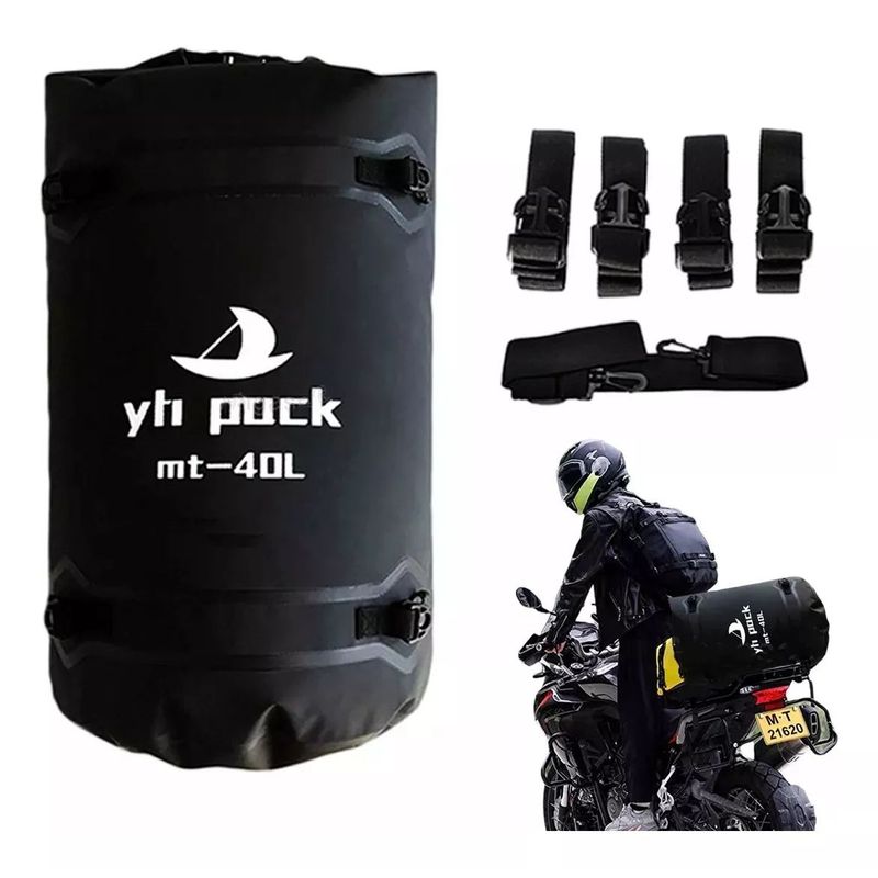 KUANGYE - Bolso Motocicleta Impermeable 40lts Drypak