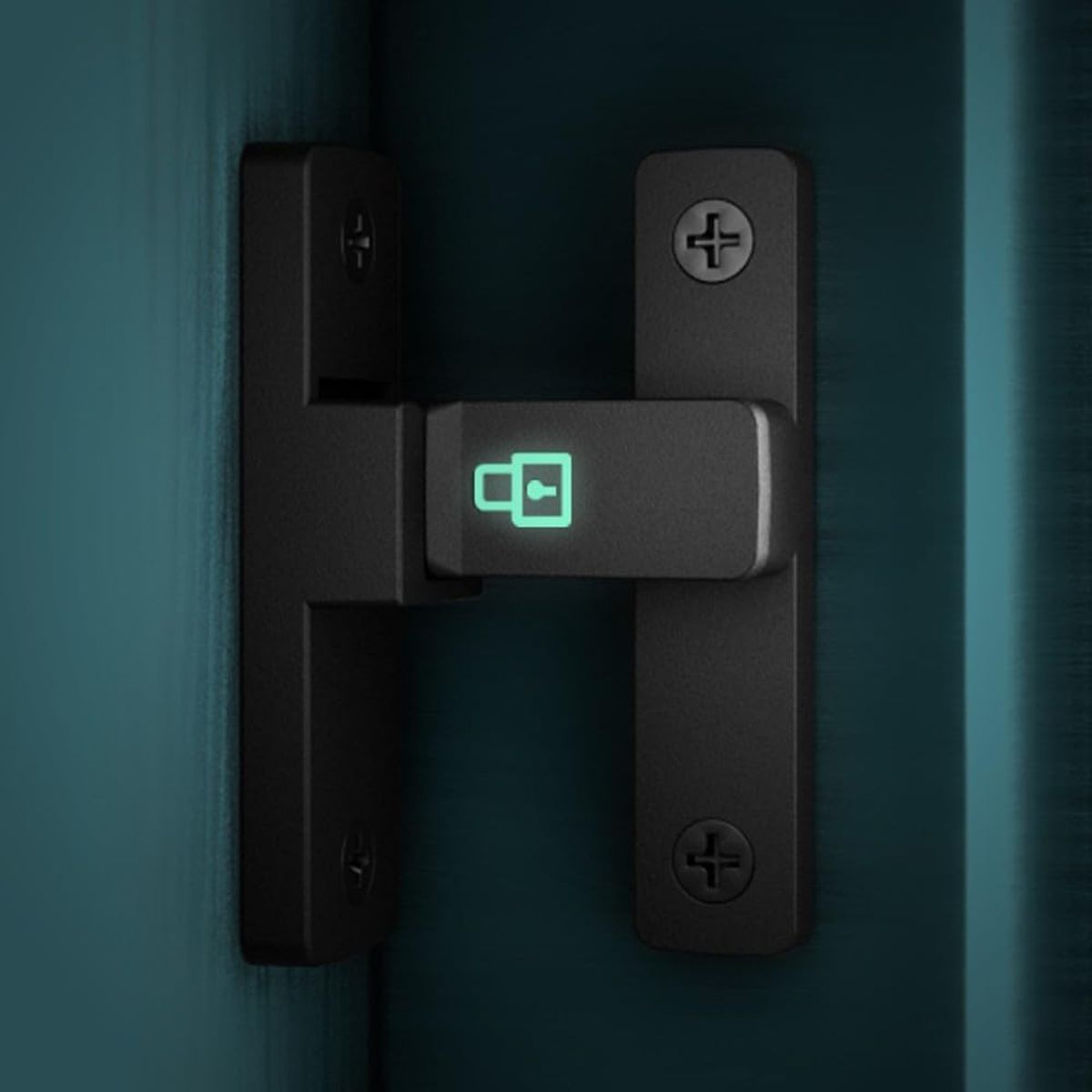 AIZO - 90° Antirrobo Enganche De Puerta Cerrojo Sin Taladrar