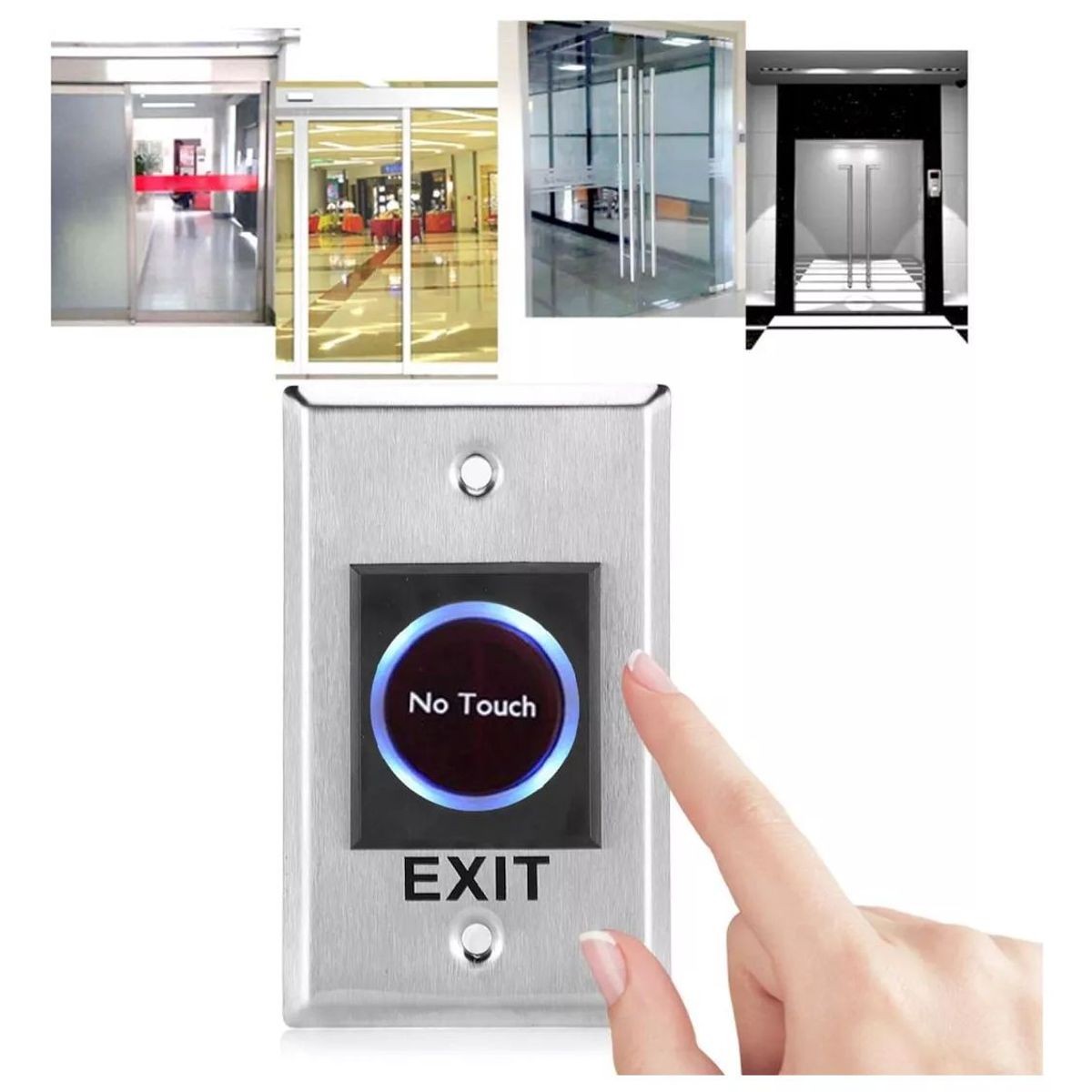 KUANGYE - Pulsador De Salida No Touch Control De Acceso  Factura