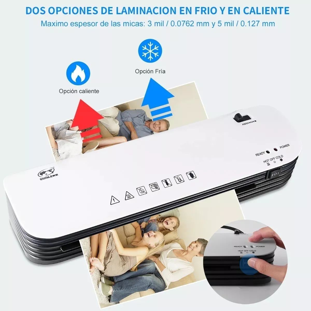 BLUEDREAMER - Termolaminadora Plastificadora Cortador De Papel 300 Micas