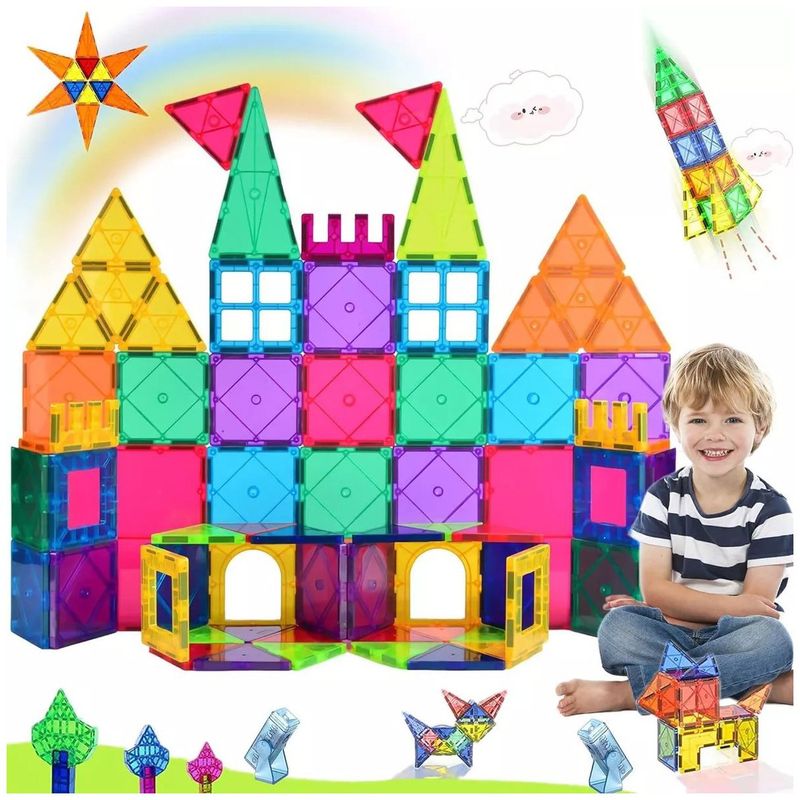 KUANGYE - Juguete Magnético 22 Piezas Bloques Destreza Habilidad Niños