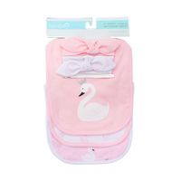 Set Baberos + Cintillos Niña Cisne