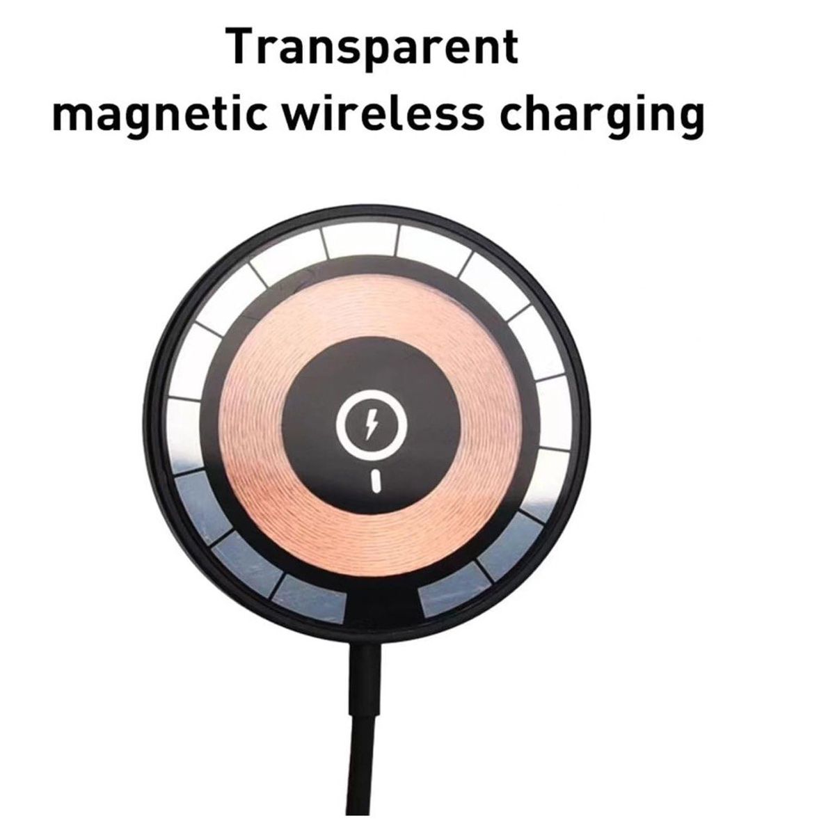 GENERICO - Cargador Almohadilla de Carga Magnética para Teléfono Tipo C de 15 W
