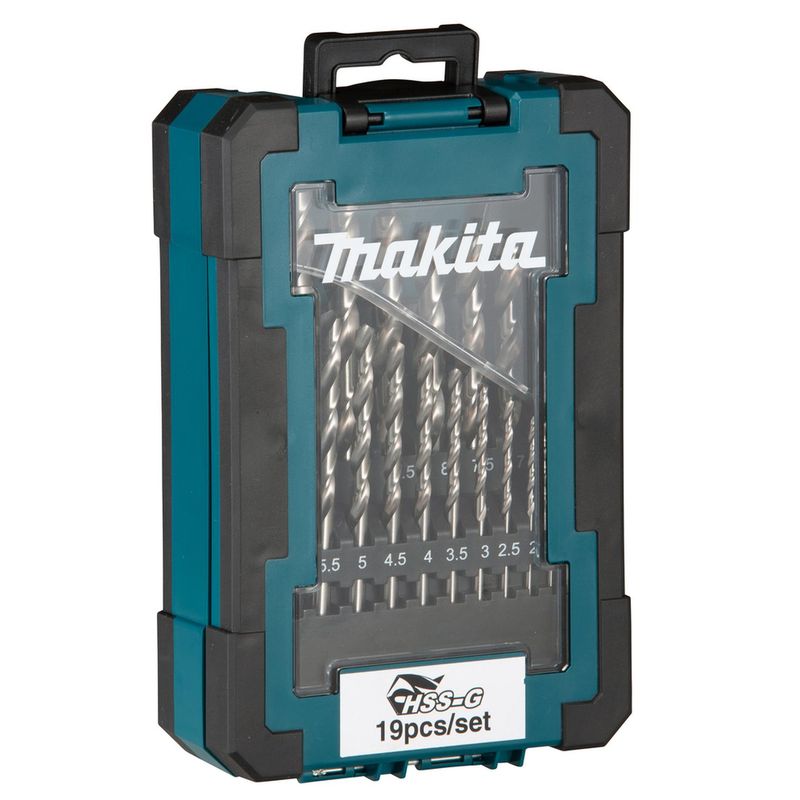 MAKITA - Set Brocas Para Metal HSS-G (1-10mm) 19 Pzas - Makita