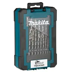 MAKITA - Set Brocas Para Metal HSS-G (1-10mm) 19 Pzas -