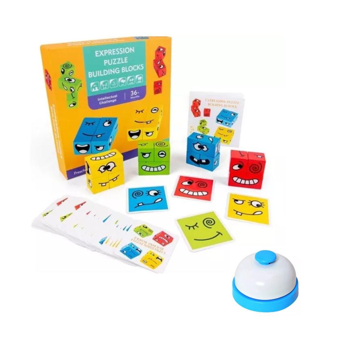 GENERICO - Bloques De Expresiones Puzzles Juego Didáctico PB-C6