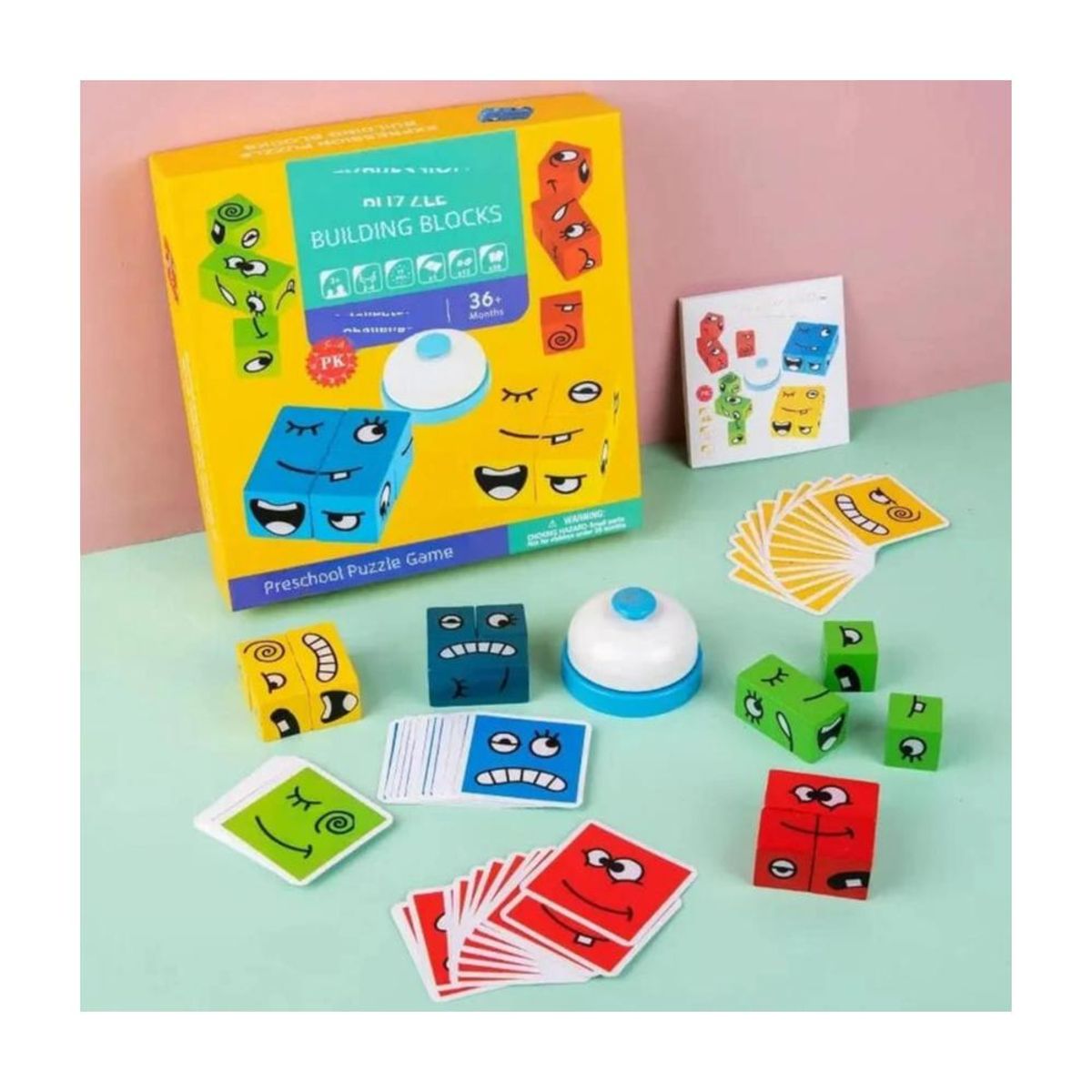 GENERICO - Bloques De Expresiones Puzzles Juego Didáctico PB-C6