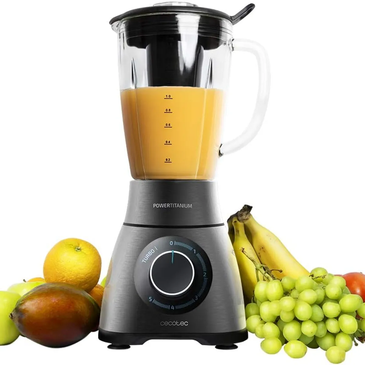 CECOTEC - Licuadora Cecotec Power Black Titanium 2500max 1500w 18l