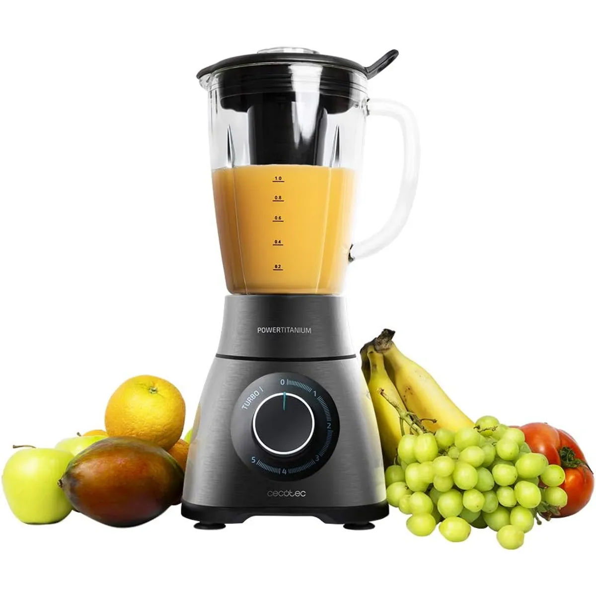 CECOTEC - Licuadora Cecotec Power Black Titanium 2500max 1500w 18l