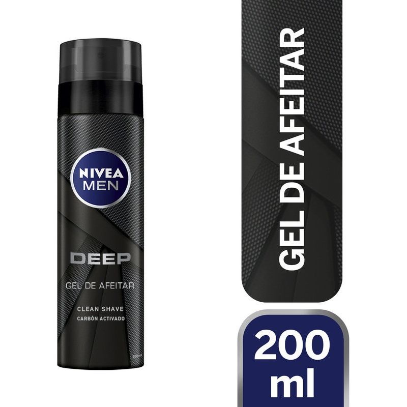 NIVEA - NIVEA DEEP GEL DE AFEITAR 200 ML CARBON.-