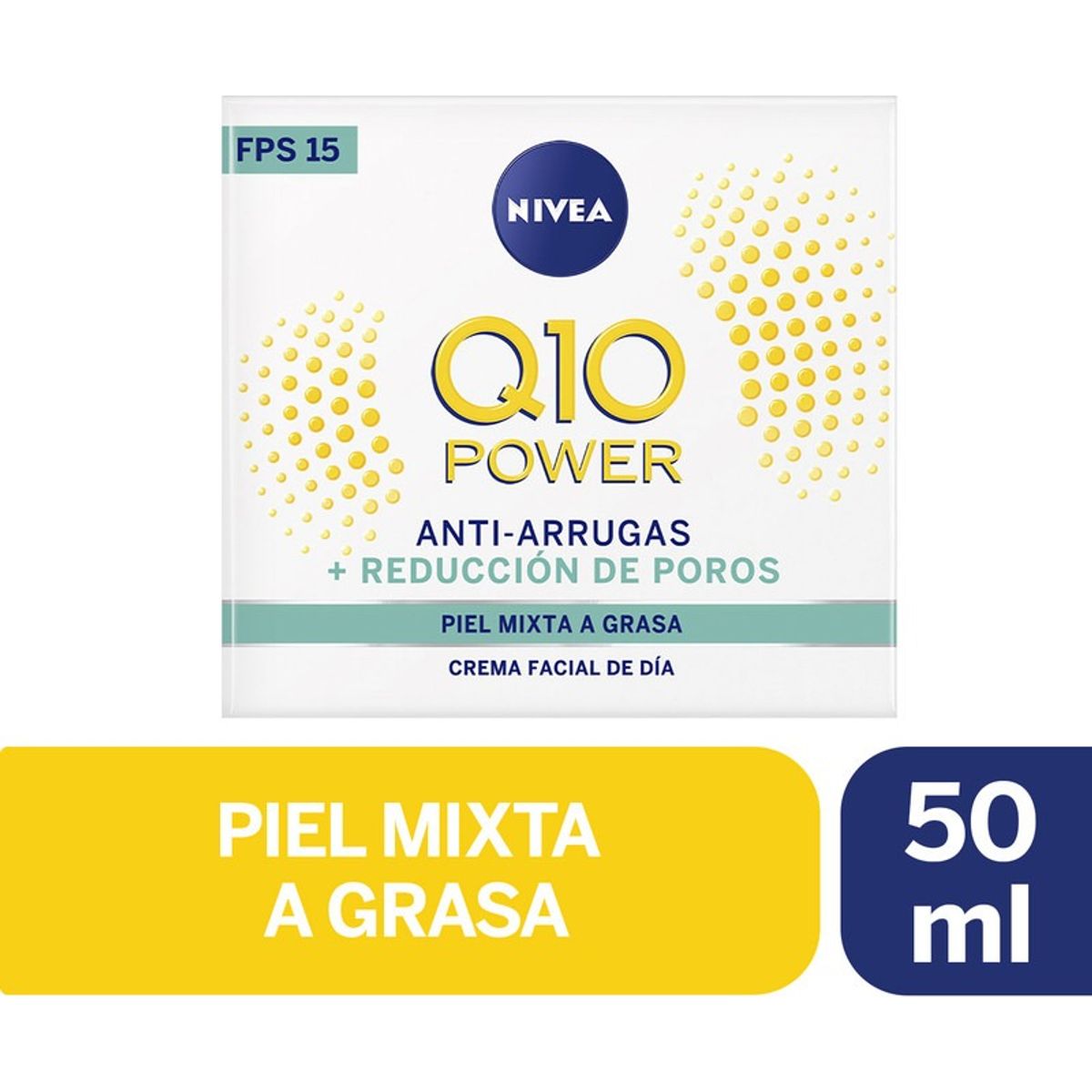 NIVEA - NIVEA FACE Q10 PLUS ANTIARRUGAS LIGHT FPS15 X 50 ML.-