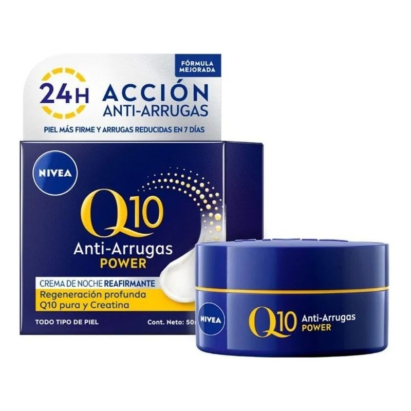 NIVEA - NIVEA FACE Q10 PLUS ANTIARRUGAS NOCHE CRE X 50 ML