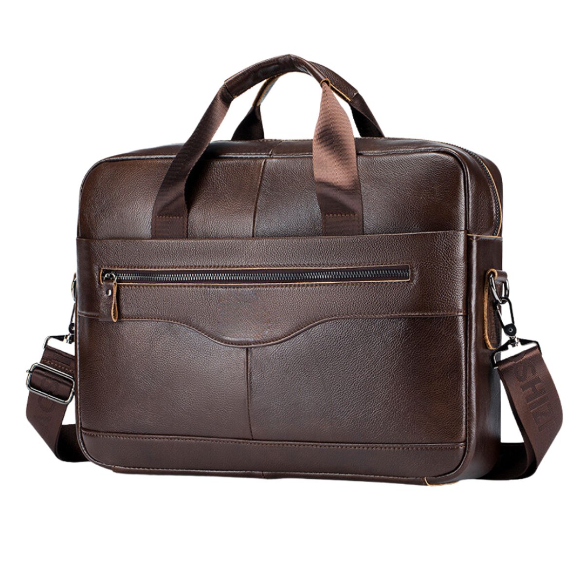 GENERICO - Maletín Portafolio De Cuero Para Portátil Notebook 14