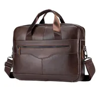 Maletín Portafolio De Cuero Para Portátil Notebook 14